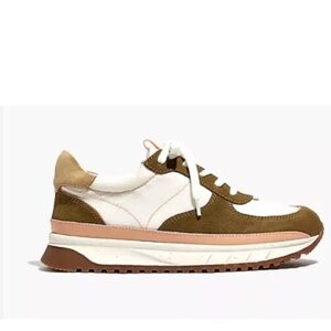 Madewell Kickoff Trainer Sneakers Nylon and Suede Women Sz 9M Men Sz 7.5